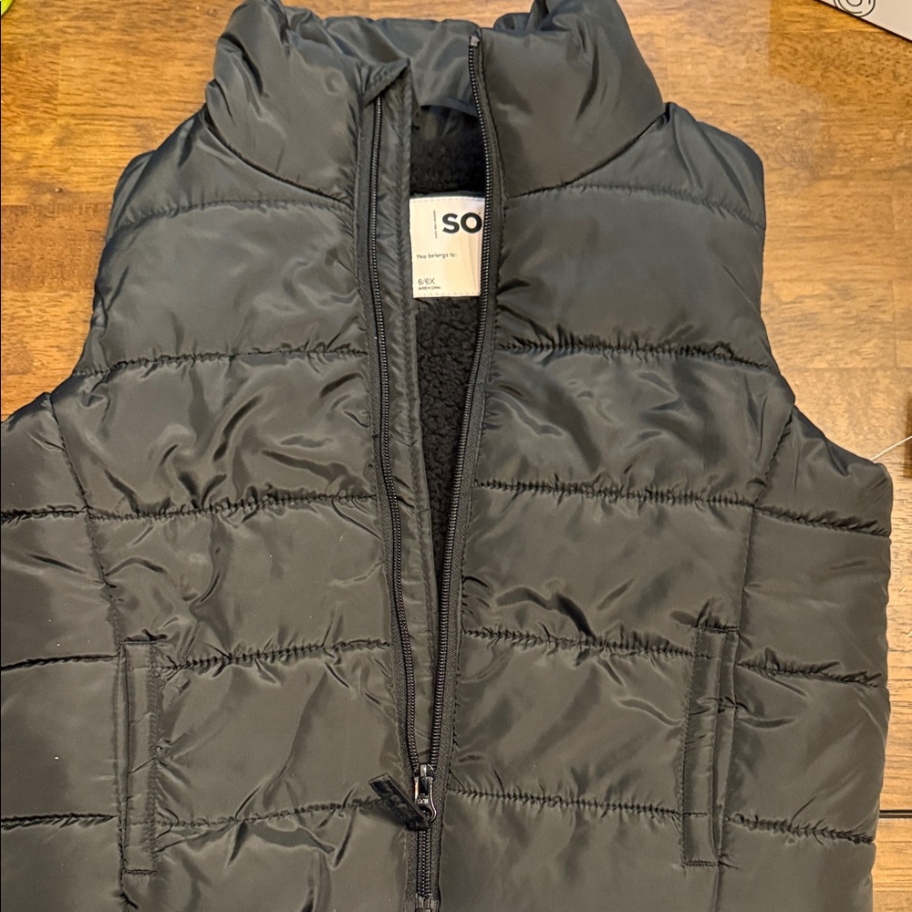 SO Black Quilted Vest